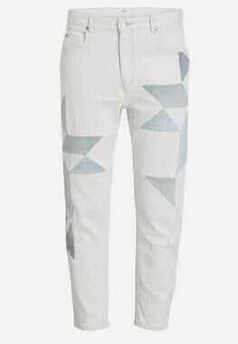 Isabel Marant Étoile Lea Quilted Patchwork Slim Jeans Size 34 XS 2
